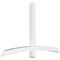 Ekena Millwork Bellingham Architectural Grade PVC Gable Bracket, 72"W x 45"H x 4"D x 4"F, 15/12 Pitch GBP072X45X0404BEL00 - alternate 1